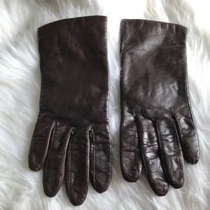 Fownes Brown Genuine Leather Lined Gloves